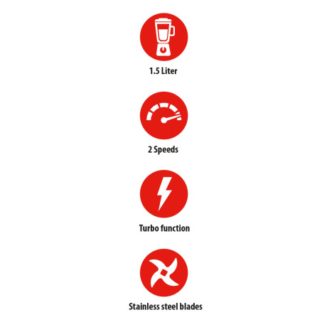 Μπλέντερ 1.5L 400W ALPINA