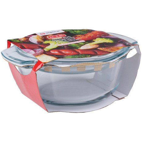 Γυάλινο Σκεύος Φούρνου με Καπάκι ALPINA