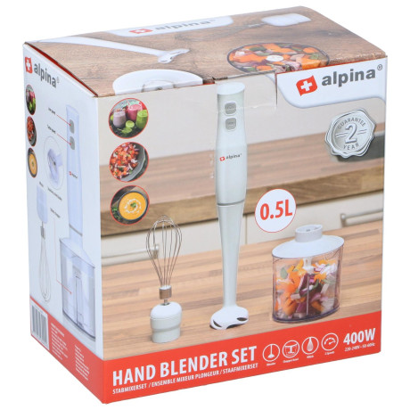Σετ Χειρός Μπλέντερ 400W ALPINA
