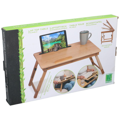 Τραπέζι Laptop Πτυσσόμενο Μπαμπού