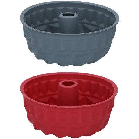 Φόρμα Κέικ Bundt Σιλικόνη 24x24x10.5cm ALPINA Σε 2 Χρώματα