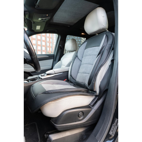 Μαξιλάρι Καθίσματος Αυτοκινήτου PVC/Σουέτ Γκρι 118x54.5cm