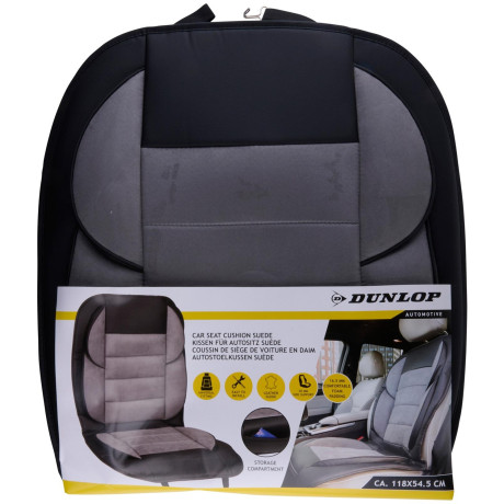 Μαξιλάρι Καθίσματος Αυτοκινήτου PVC/Σουέτ Γκρι 118x54.5cm