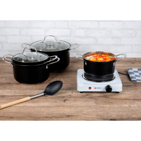 Ηλεκτρική Εστία 1 Ζώνης 1000W ALPINA