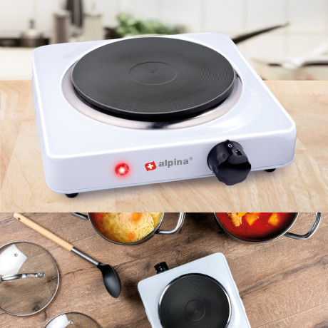 Ηλεκτρική Εστία 1 Ζώνης 1000W ALPINA