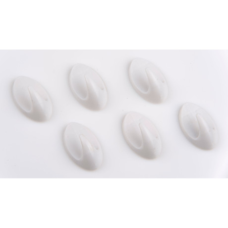 Αυτοκόλλητοι Γάντζοι Τοίχου 4/6/8Τμχ Λευκοί