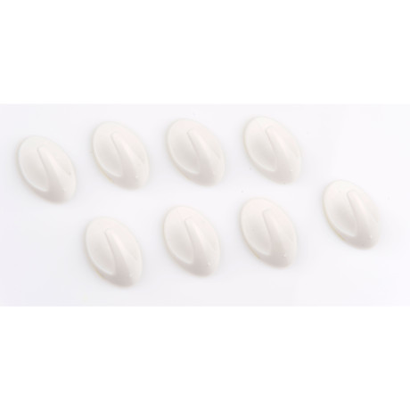 Αυτοκόλλητοι Γάντζοι Τοίχου 4/6/8Τμχ Λευκοί