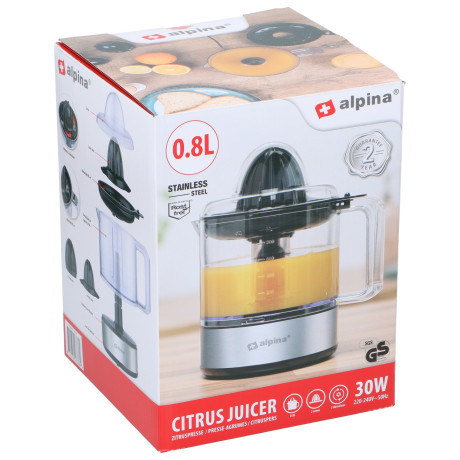 Στίφτης Εσπεριδοειδών 800ml 30W Ανοξείδωτος ALPINA