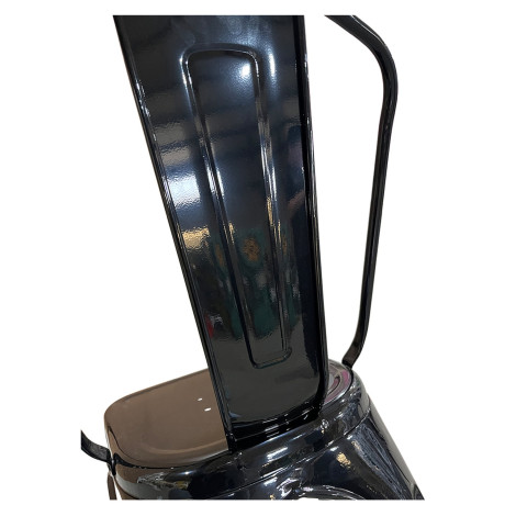 Καρέκλα ArteLibre Βιομηχανικού Τύπου Vintage TOLIKO Μαύρο Μέταλλο 44x49x84cm