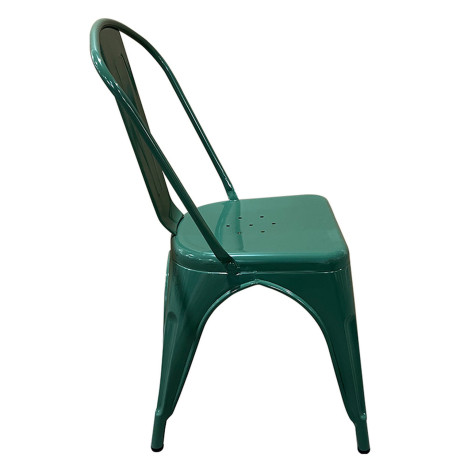 Καρέκλα ArteLibre Βιομηχανικού Τύπου Vintage TOLIKO Πράσινο Μέταλλο 44x49x84cm