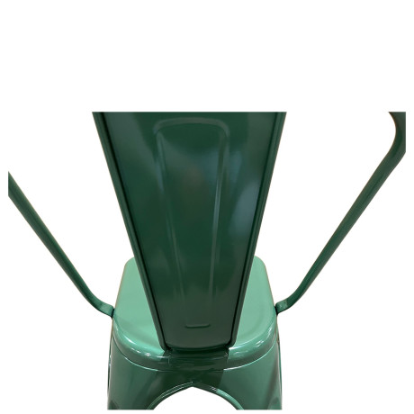 Καρέκλα ArteLibre Βιομηχανικού Τύπου Vintage TOLIKO Πράσινο Μέταλλο 44x49x84cm