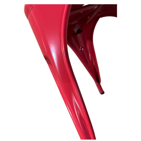 Καρέκλα ArteLibre Βιομηχανικού Τύπου Vintage TOLIKO Κόκκινο Μέταλλο 44x49x84cm