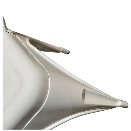 Καρέκλα ArteLibre Βιομηχανικού Τύπου Vintage TOLIKO Λευκό Μέταλλο 44x49x84cm