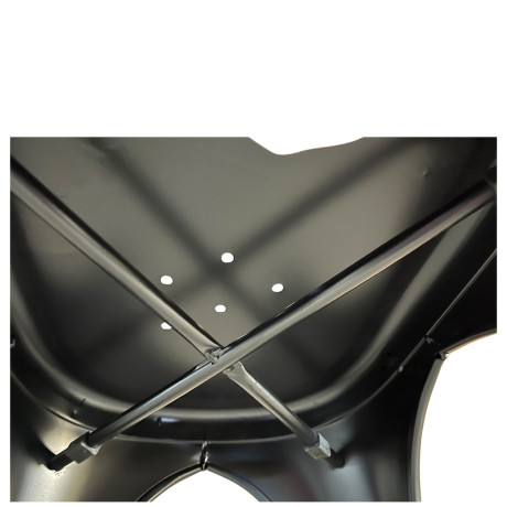 Καρέκλα ArteLibre Βιομηχανικού Τύπου Vintage TOLIKO Μαύρο Αντικέ Μέταλλο 44x49x84cm