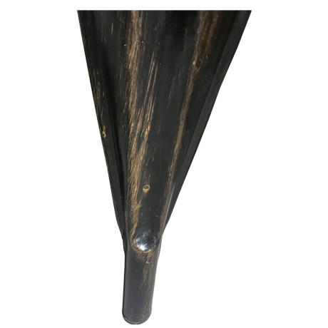 Καρέκλα ArteLibre Βιομηχανικού Τύπου Vintage TOLIKO II Μαύρο Αντικέ/Φυσικό Μέταλλο/Ξύλο 45x53x85cm