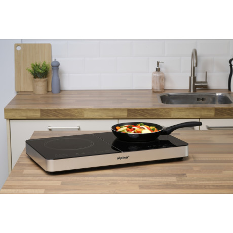 Επαγωγική Εστία Διπλή 3500W ALPINA