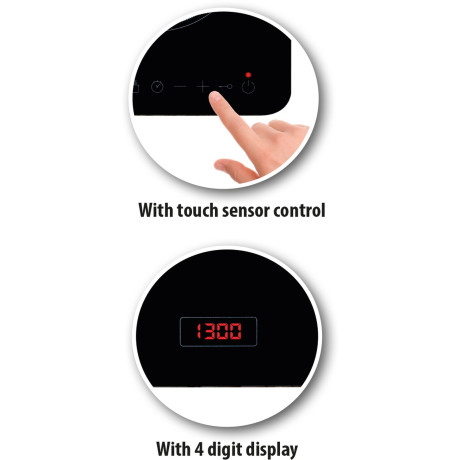 Επαγωγική Εστία Διπλή 3500W ALPINA