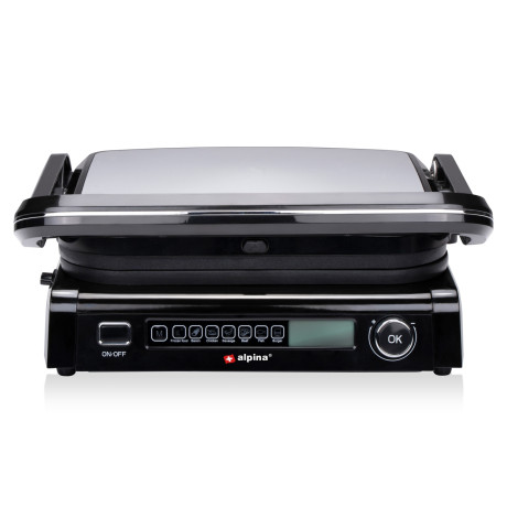 Γκριλ Επαφής 230V 2100W Ανοξείδωτο ALPINA