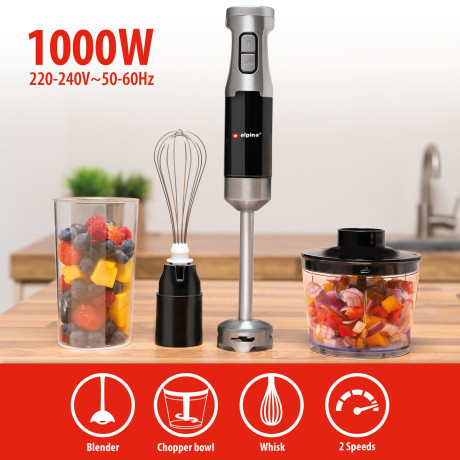 Σετ Ραβδομπλέντερ 230V 1000W Ανοξείδωτο ALPINA