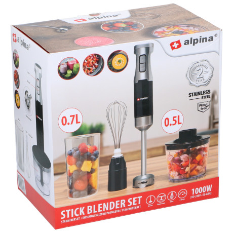 Σετ Ραβδομπλέντερ 230V 1000W Ανοξείδωτο ALPINA