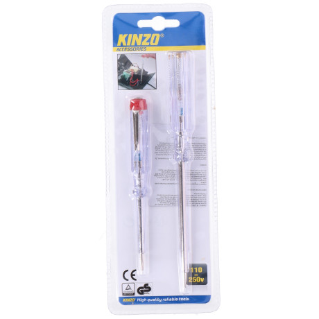 Τεστ Τάσης 2Τμχ 110-250V KINZO
