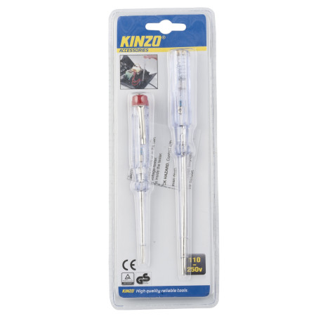 Τεστ Τάσης 2Τμχ 110-250V KINZO