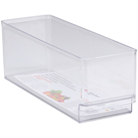 Δοχείο Αποθήκευσης Ψυγείου Διαφανές Πλαστικό 29.7x9.5x10cm
