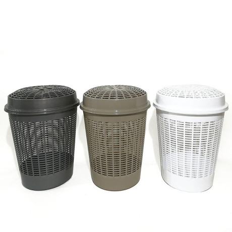 Καλάθι Απλύτων Europa Με Καπάκι Φ46x55cm 3 Χρώματα