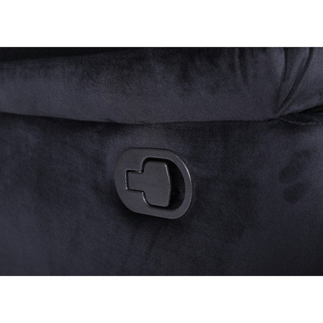 Πολυθρόνα Ανακλινόμενη ArteLibre CARINAE Μαύρο Βελούδο 93x90x100cm