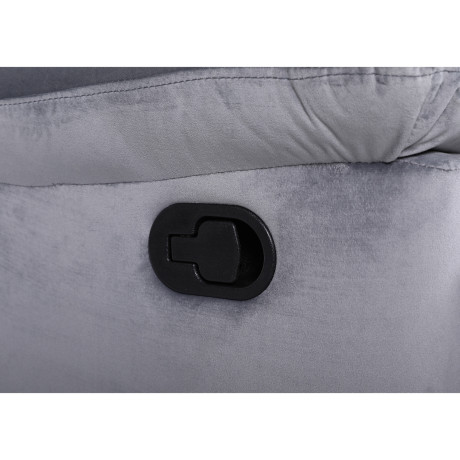 Πολυθρόνα Ανακλινόμενη ArteLibre CARINAE Γκρι Βελούδο 93x90x100cm