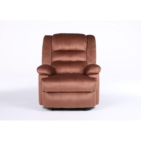 Πολυθρόνα Ανακλινόμενη ArteLibre CARINAE Καφέ Βελούδο 93x90x100cm