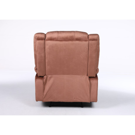 Πολυθρόνα Ανακλινόμενη ArteLibre CARINAE Καφέ Βελούδο 93x90x100cm