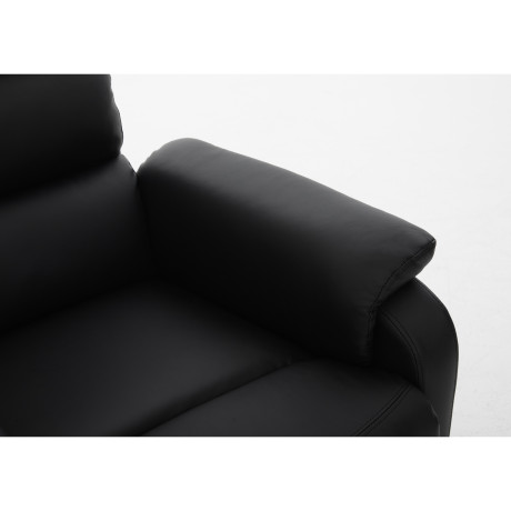 Πολυθρόνα Ανακλινόμενη ArteLibre RIGIL Με Λειτουργία Μασάζ Μαύρο PU 75x87x102cm