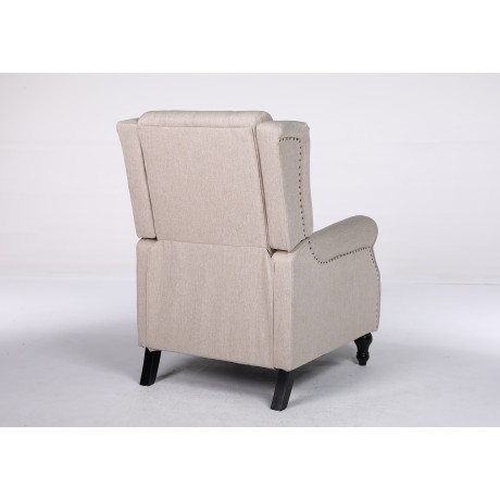 Πολυθρόνα Ανακλινόμενη ArteLibre ALNAIR Μπεζ Ύφασμα 78x85x104cm