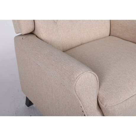 Πολυθρόνα Ανακλινόμενη ArteLibre ALNAIR Μπεζ Ύφασμα 78x85x104cm