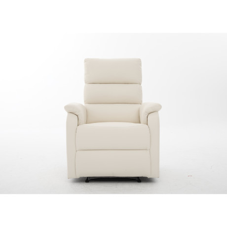 Πολυθρόνα Ανακλινόμενη ArteLibre TALITHA Μπεζ PU 79x97x101cm
