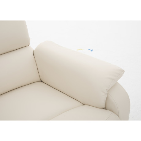 Πολυθρόνα Ανακλινόμενη ArteLibre TALITHA Μπεζ PU 79x97x101cm