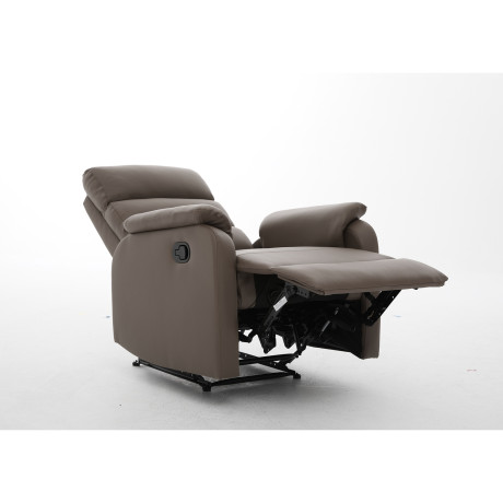 Πολυθρόνα Ανακλινόμενη ArteLibre TALITHA Καφέ PU 79x97x101cm