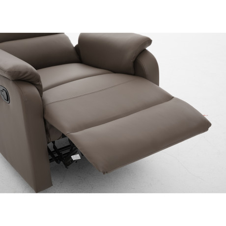 Πολυθρόνα Ανακλινόμενη ArteLibre TALITHA Καφέ PU 79x97x101cm