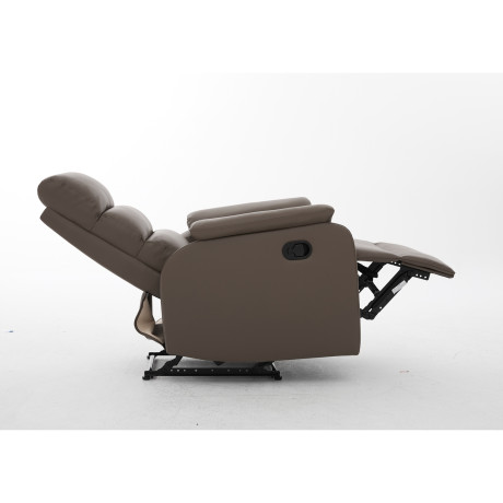 Πολυθρόνα Ανακλινόμενη ArteLibre TALITHA Καφέ PU 79x97x101cm