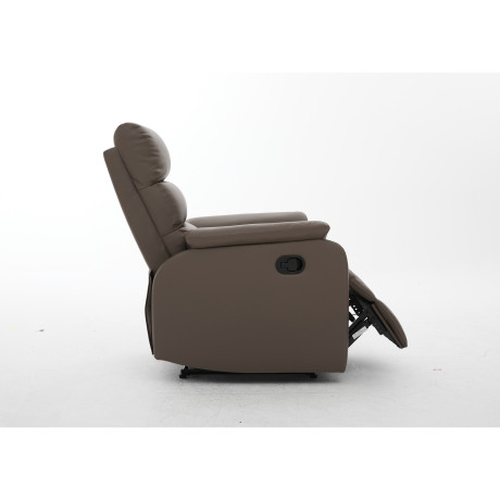 Πολυθρόνα Ανακλινόμενη ArteLibre TALITHA Καφέ PU 79x97x101cm