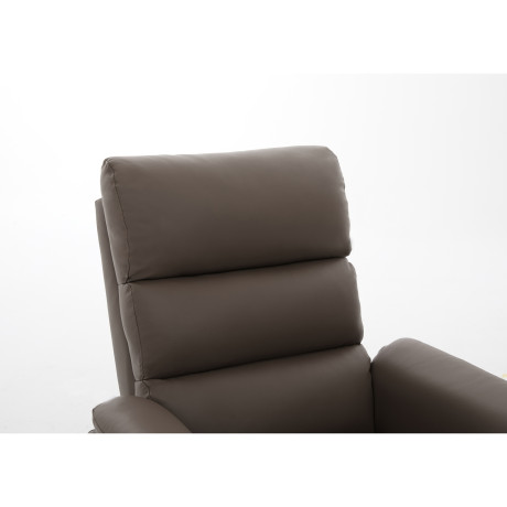 Πολυθρόνα Ανακλινόμενη ArteLibre TALITHA Καφέ PU 79x97x101cm