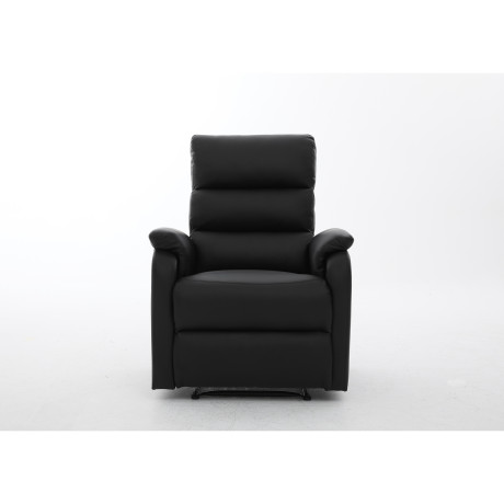 Πολυθρόνα Ανακλινόμενη ArteLibre TALITHA Μαύρο PU 79x97x101cm