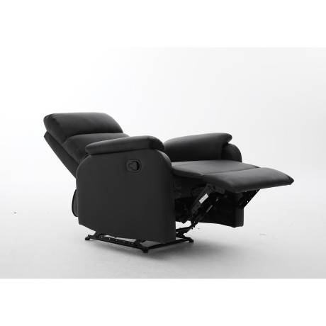Πολυθρόνα Ανακλινόμενη ArteLibre TALITHA Μαύρο PU 79x97x101cm