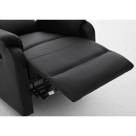 Πολυθρόνα Ανακλινόμενη ArteLibre TALITHA Μαύρο PU 79x97x101cm