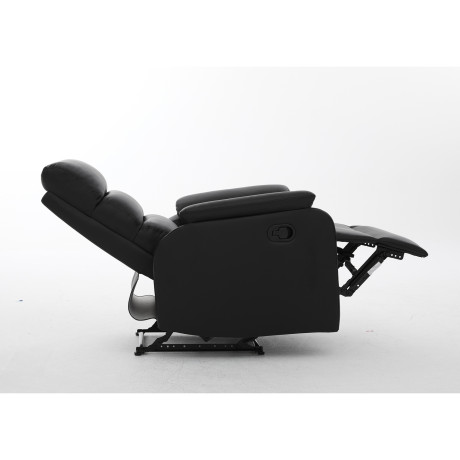Πολυθρόνα Ανακλινόμενη ArteLibre TALITHA Μαύρο PU 79x97x101cm