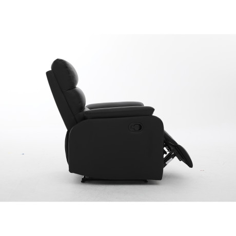 Πολυθρόνα Ανακλινόμενη ArteLibre TALITHA Μαύρο PU 79x97x101cm