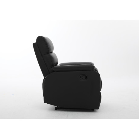 Πολυθρόνα Ανακλινόμενη ArteLibre TALITHA Μαύρο PU 79x97x101cm