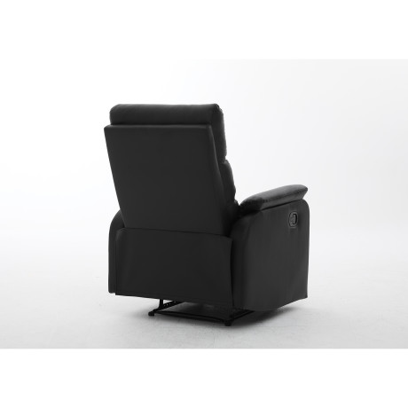 Πολυθρόνα Ανακλινόμενη ArteLibre TALITHA Μαύρο PU 79x97x101cm