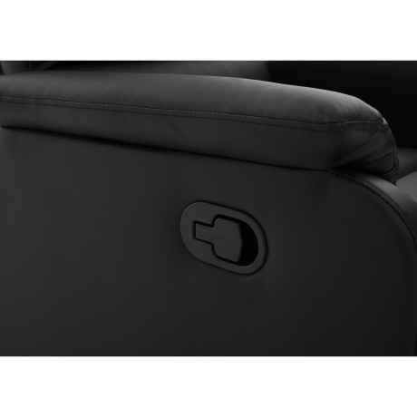 Πολυθρόνα Ανακλινόμενη ArteLibre TALITHA Μαύρο PU 79x97x101cm